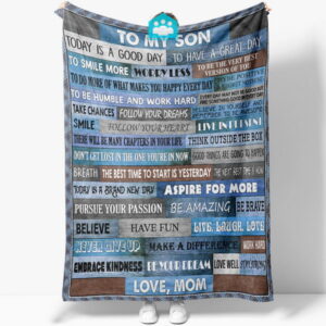 Empowering Motherly Blanket Gifts for Sons Persevere Always